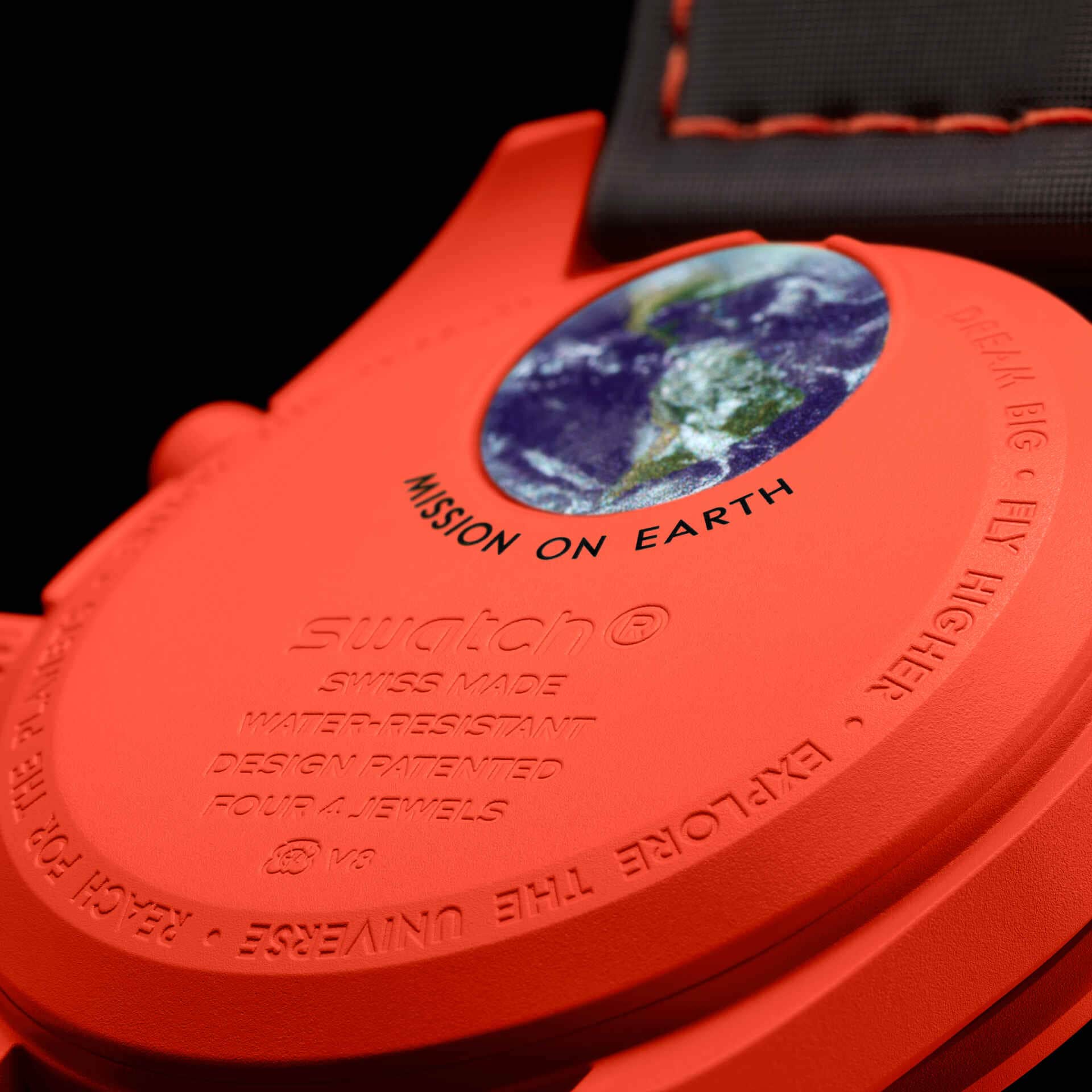 Orologio Omega Swatch MISSION ON EARTH - LAVA