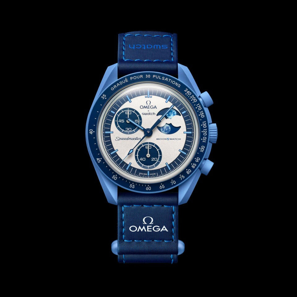Orologio Omega Swatch MISSION TO THE SUPER BLUE