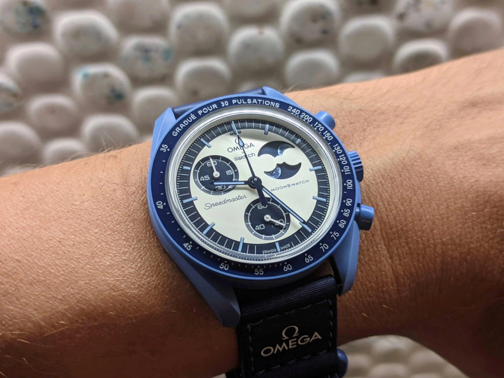 Orologio Omega Swatch MISSION TO THE SUPER BLUE